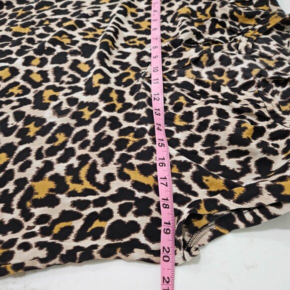 J. Crew Top Size 10 Silk Leopard Print Sleeveless Blouse Retro Y2K Office - Picture 10 of 10